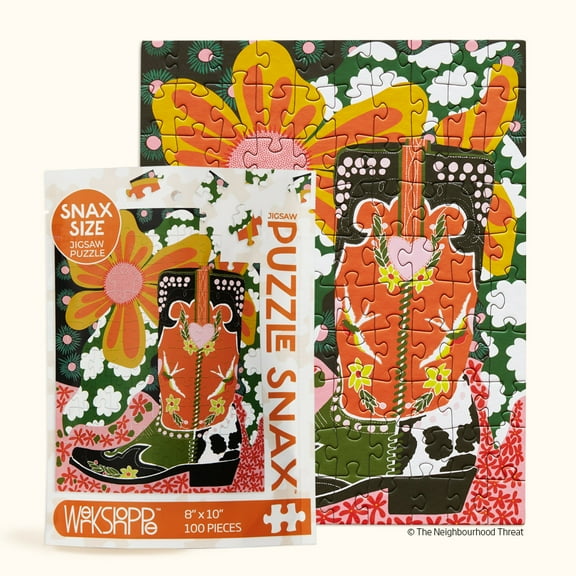 WerkShoppe Snax Fancy Boots 100 Piece Puzzle