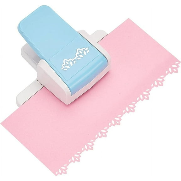 Fancy Border Punch Lotus Flower Design Embossing Handmade Scrapbooking Edge Craft Punch DIY Paper Cutter 3.7x4.7x2 inch