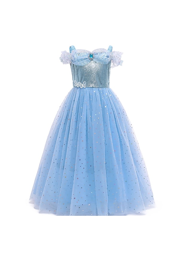 Fancy Cinderella Princess Dress For Girls Butterfly Halloween Costume Pageant Christmas Party Ball Gown