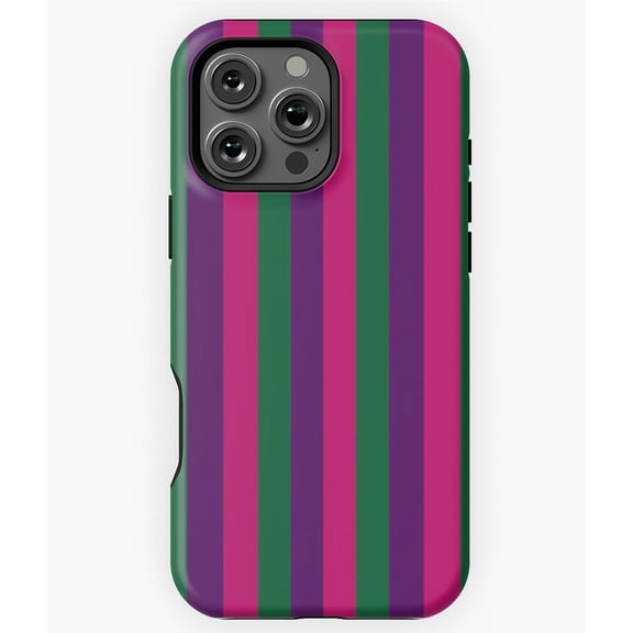 Fancy Color Trio Horizontal Stripes M4864 Phone Case for iPhone 17 16 15 14 13 12 11 Pro Max