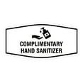 thumbnail image 1 of Fancy Complimentary Hand Sanitizer Sign (White) - Medium 3.5x7", 1 of 1