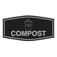 thumbnail image 1 of Fancy Compost Sign (Black / Silver) - Large, 1 of 5