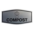 thumbnail image 1 of Fancy Compost Sign (Brushed Silver) - Small, 1 of 5