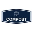 thumbnail image 1 of Fancy Compost Sign (Navy Blue / White) - Large, 1 of 5