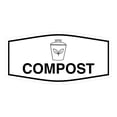 thumbnail image 1 of Fancy Compost Sign (White) - Medium, 1 of 5