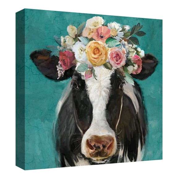 Fancy Cows I, II by Studio Arts Canvas Art