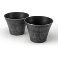 thumbnail image 1 of Fancy Decorative French Country Look Plastic Planter  (2 Pack)  13X10" Flowerpot for Indoor, Outdoor, Garden, Patio, Office Ornaments, Home Decor, Long Lasting Reusable, Lightweight, Water Resistant, 1 of 4