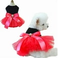thumbnail image 1 of Fancy Dog Dresses with Leash Ring, Embroidered Dog Wedding Dress, Bow Puppy Clothes for Small pet Girl Multi-Layer Lace Tutu Cat Outfit for Kitten Chihuahua Yorkie,Medium, 1 of 5