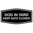 thumbnail image 1 of Fancy Dog In Yard Keep Gate Closed Sign (Black) - Large, 1 of 1