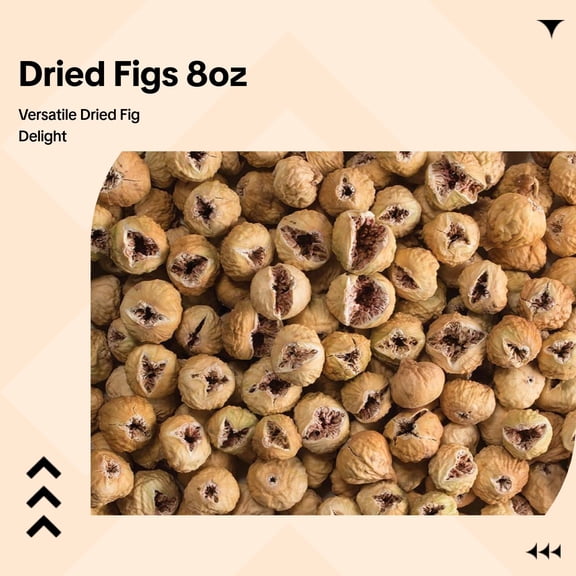 Fancy Dried Figs (Anjer), Sundried Figs (Shirazi), 8 Ounce