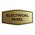 thumbnail image 1 of Fancy Electrical Panel Sign (Brushed Gold) - Small, 1 of 1