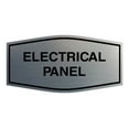 thumbnail image 1 of Fancy Electrical Panel Sign (Brushed Silver) - Large, 1 of 1