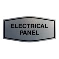 thumbnail image 1 of Fancy Electrical Panel Sign (Brushed Silver) - Small, 1 of 1