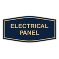thumbnail image 1 of Fancy Electrical Panel Sign (Navy Blue/Gold) - Large, 1 of 1
