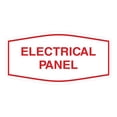 thumbnail image 1 of Fancy Electrical Panel Sign (White/Red) - Large, 1 of 1