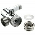 thumbnail image 1 of Fancy Faucet Diverter Valve, Sink to Washing Machine Hose Diverter Faucet Adapter, for Bathroom/Kitchen Sink Faucet Connection Portable Washing Machine/Dishwasher Silver, 1 of 8