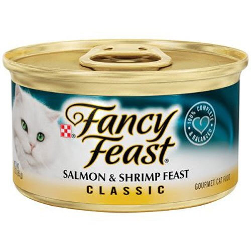 Fancy Feast 3 Oz Salmon & Shrimp Pate Wet Cat Food (Pack of 12 ...