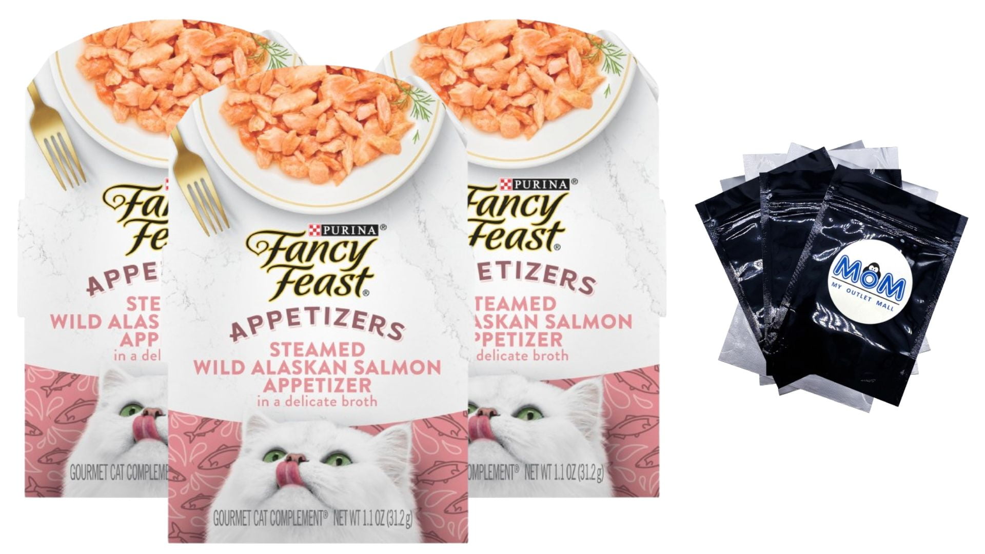 Fancy Feast Appetizers Grain Free Wet Cat Food Broth Complement Wild