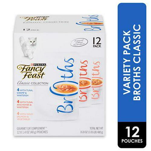 Fancy Feast Broths Classic Collection Limited Ingredient Wet Cat Food