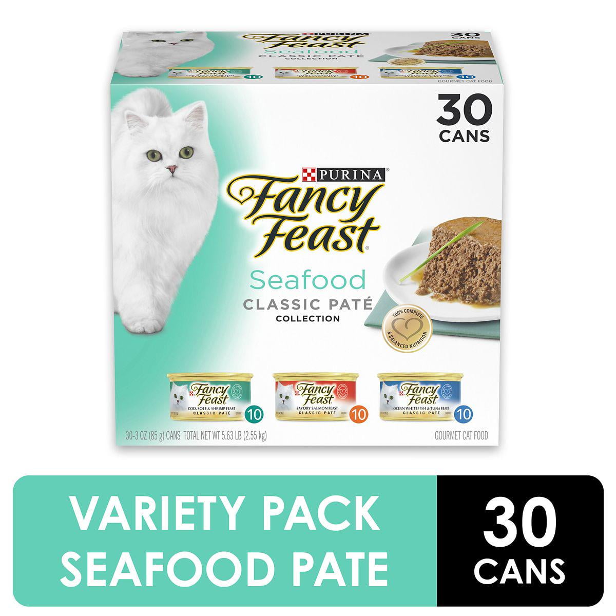 Fancy Feast Classic Adult GrainFree Seafood, Fish, Tuna and Salmon