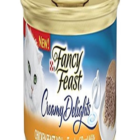Purina Fancy Feast Creamy Delights Adult Cat Food Chicken Feast 3 oz (Pack of 18)