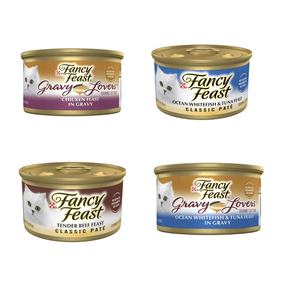 Fancy Feast Elegant Medleys Wet Cat Food Variety Pack 24 Cans, Gourmet Flavors