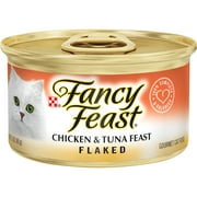 Fancy Feast Flaked Chicken & Tuna Wet Cat Food, 3 oz Can