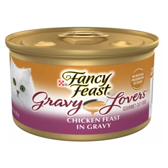 Fancy Feast Gravy Lovers Chicken Feast in Gravy 3 oz (Pack of 16)