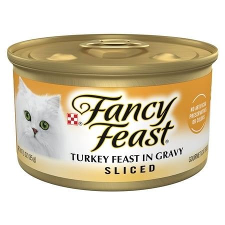 Purina Fancy Feast Sliced Turkey Feast Wet Cat Food in Gravy