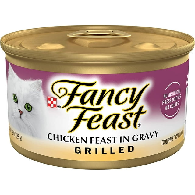 Fancy Feast Grilled Wet Cat Food Gravy Premium Canned Cat Food Pate