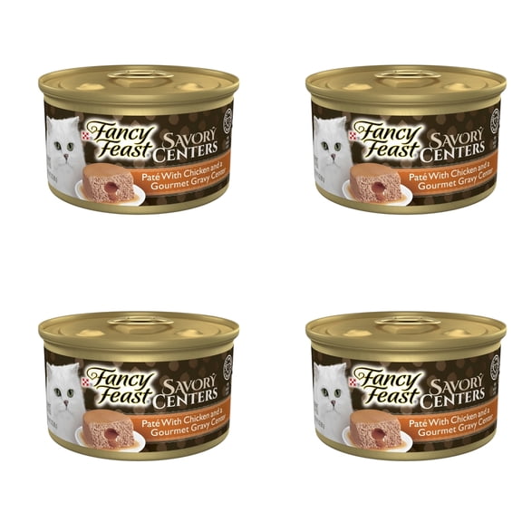 Fancy Feast Savory Centers Chicken Pate Wet Cat Food, 3 oz Can