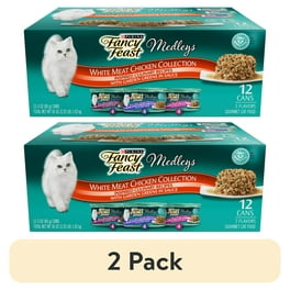 Purina Fancy Feast Creamy Delight Wet Cat Food Variety Pack Chicken Tender Pate Salmon Poultry 3 oz Cans 24 Pack Walmart