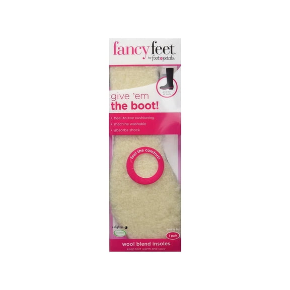 Fancy Feet Women's Wool Blend Insole, Natural, Size No Size M US