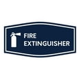thumbnail image 1 of Fancy Fire Extinguisher Sign (Navy Blue / White) - Small, 1 of 1