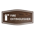 thumbnail image 1 of Fancy Fire Extinguisher Sign (Walnut) - Large, 1 of 1