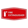 thumbnail image 1 of Fancy Fire Extinguisher Sign with Adhesive Tape (Red) - Small 3x6", 1 of 1