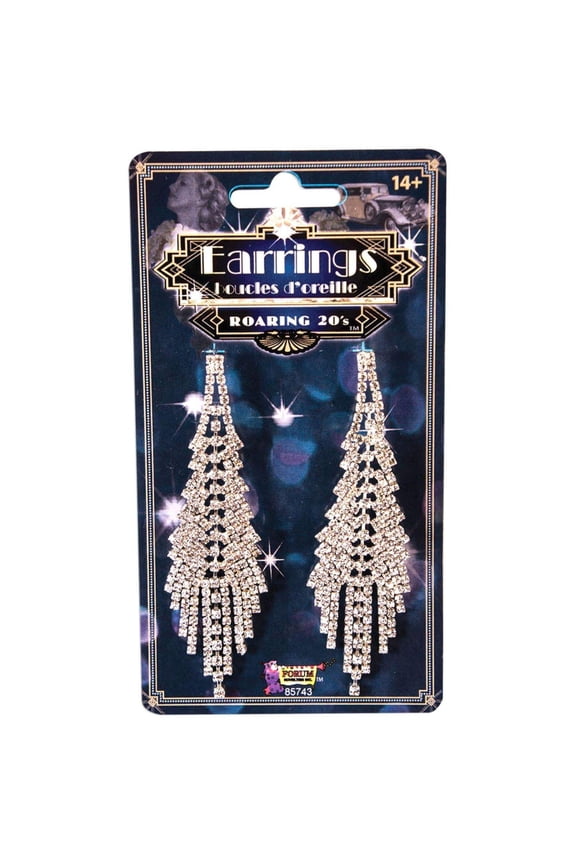 Flapper Rhinestone Earrings