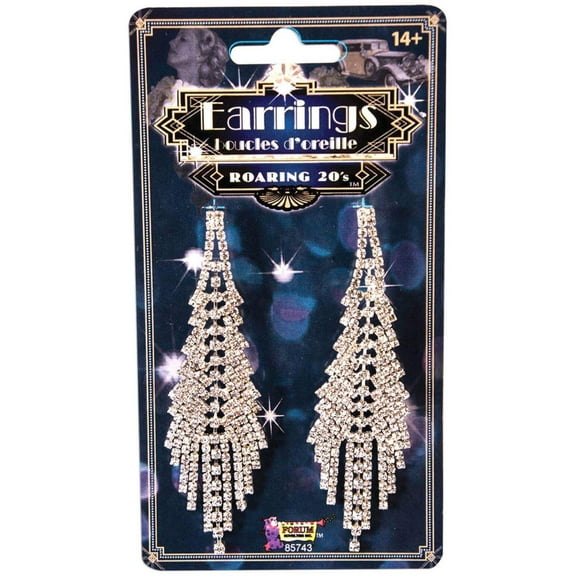 Flapper Rhinestone Earrings