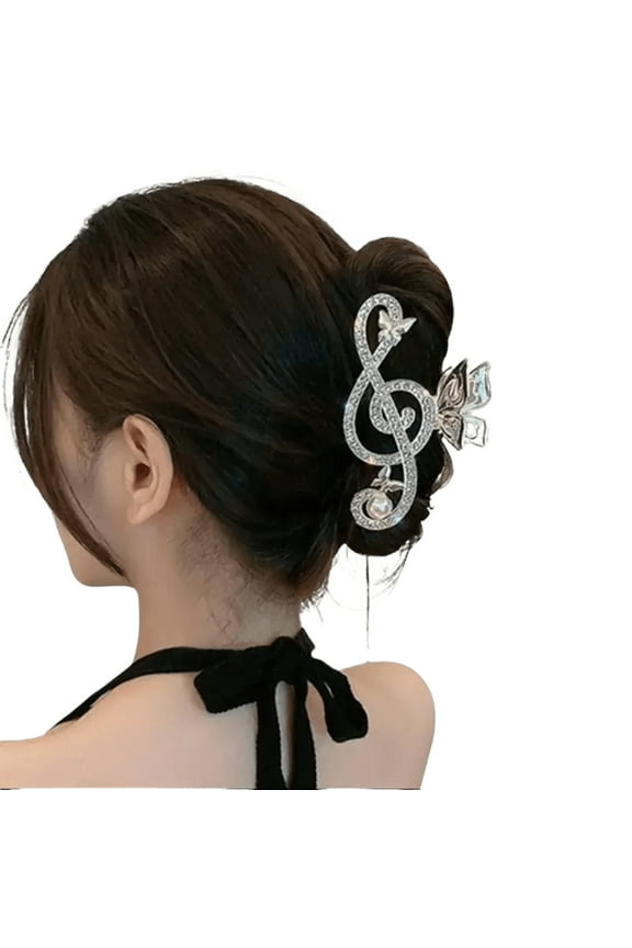 Fancy Hair Clip Unique Music Note G Clef Large Claw Hair Clip