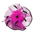thumbnail image 1 of Fancy Hats, Comdrip Women Hat Headwear Church Feather Clip Fascinators Hat Wedding Party Cap for High Tea Hats for Women Watermelon Red One Size, 1 of 4