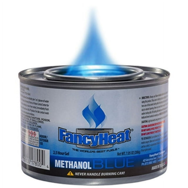 Fancy Heat 8 OZ. Sterno Can with Wick, Canned Cooking Fuel, Clean