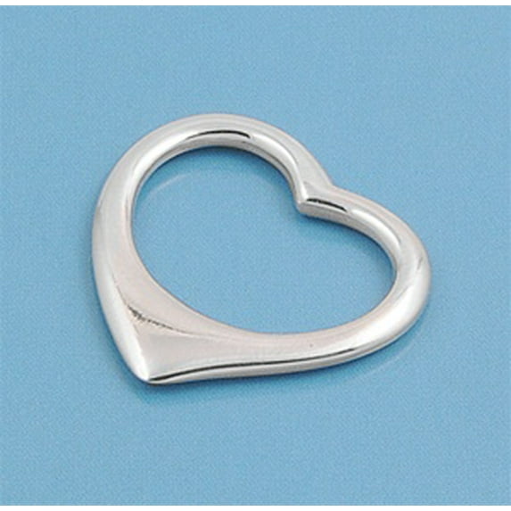 Fancy Hollow Fashion Heart Pendant Sterling Silver