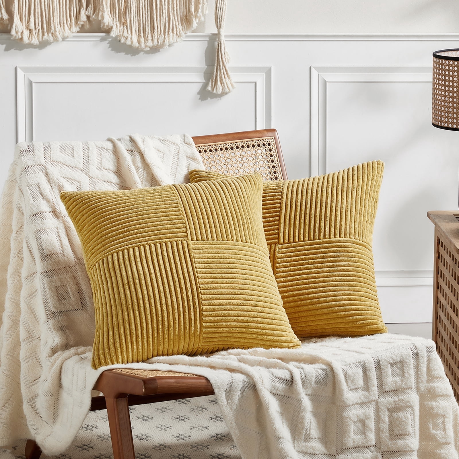 Mustard Yellow Throw Pillows