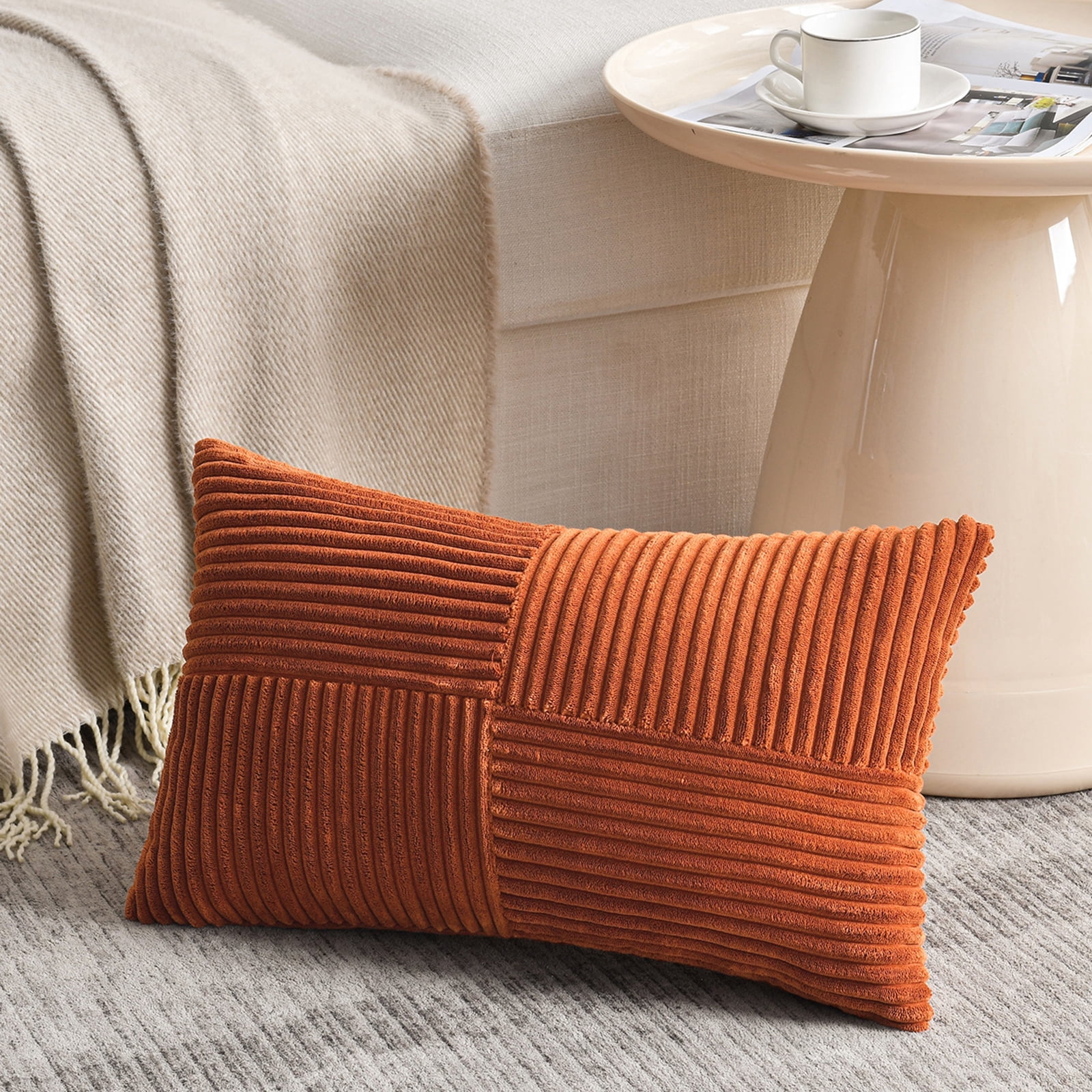 Burnt Orange Throw Pillownull