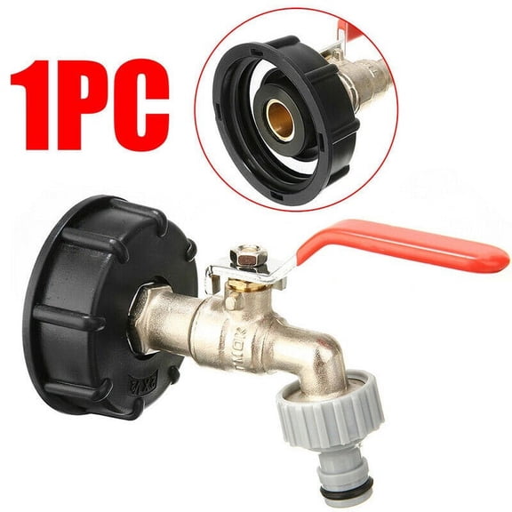 Fancy IBC Tank Adapter S60X6 To Brass Tap 1/2" Replacement Valve Fitting Parts