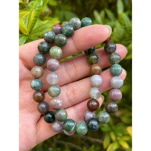 Fancy Jasper Crystal Bead Bracelet 8mm, Wholesale Genuine Fancy Jasper Stretch Gemstone Bracelet, Gift for Men & Women (10)