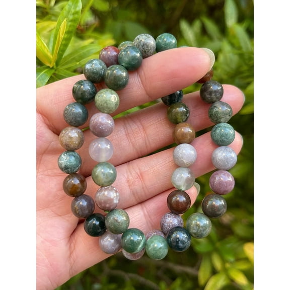 Fancy Jasper Crystal Bead Bracelet 8mm, Wholesale Genuine Fancy Jasper Stretch Gemstone Bracelet, Gift for Men & Women (1)