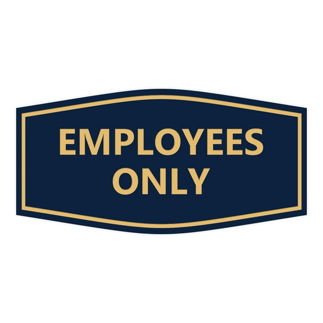 Fancy Laundry Room Sign (Blue/Gold) - Large 4.5x9"