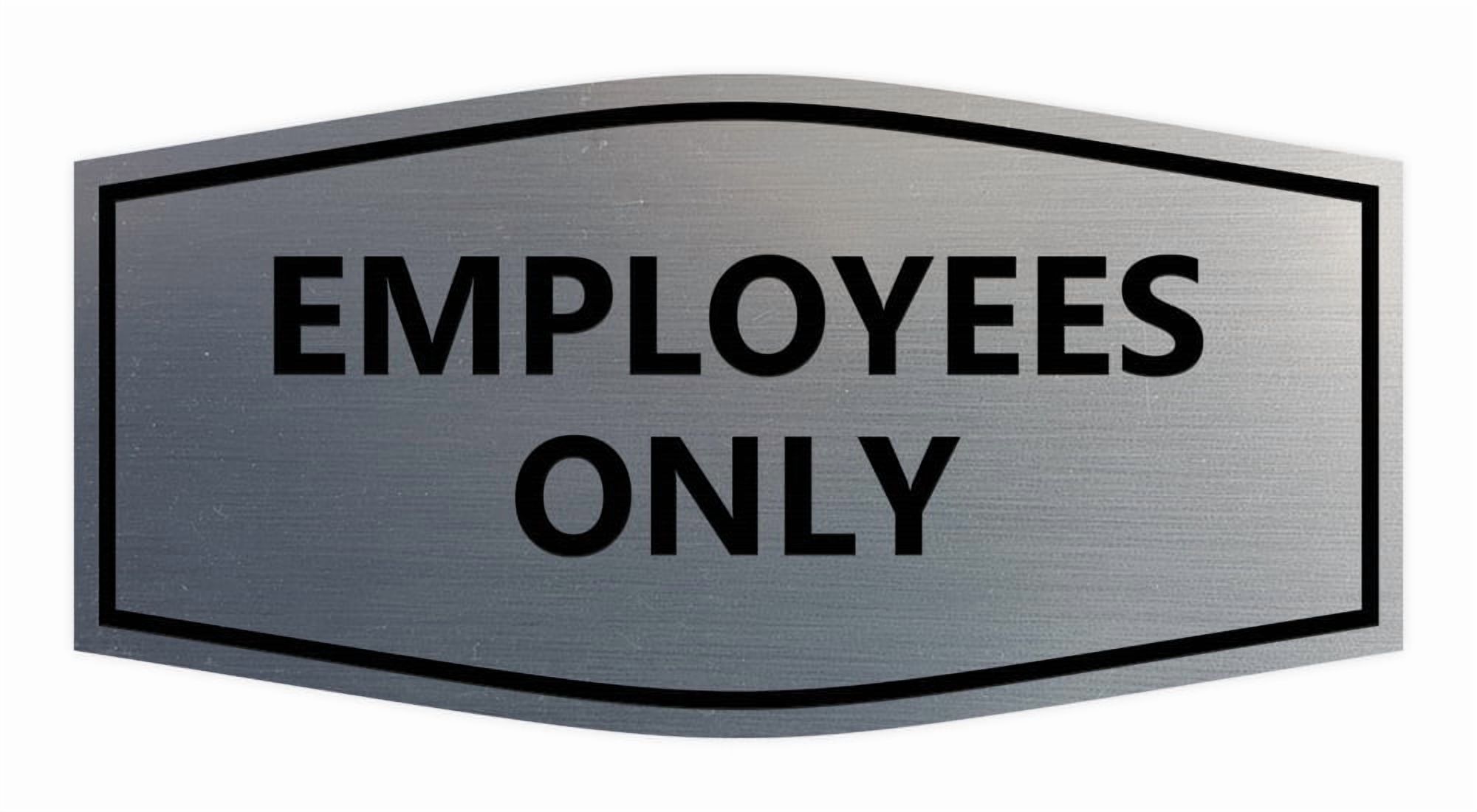 Fancy Laundry Room Sign (Brushed Silver) - Small 3x6