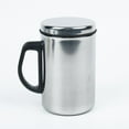 thumbnail image 1 of Fancy Leak Proof Insulated Coffee Mug with Handle & Lid - Stainless Steel Coffee Travel Mug - Double Walled Coffee Cup 500ml Silver, 1 of 11